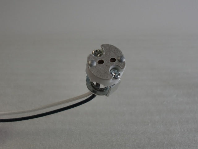 Porcelain sockets for MR-16 Bulb and a G6.5 Base with 1/8 IPS Bracket