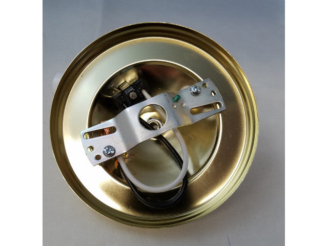 E-Z Hang Fixture Canopy - Brass finish - With 6" Leads