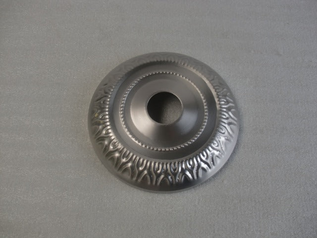 4-15/16" Embossed Satin Nickel Canopy