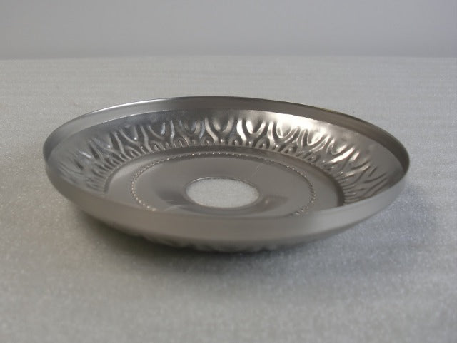 4-15/16" Embossed Satin Nickel Canopy