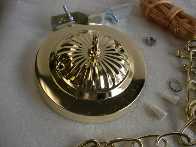 Fixture Hanger Assemblies - Polished Brass Finish