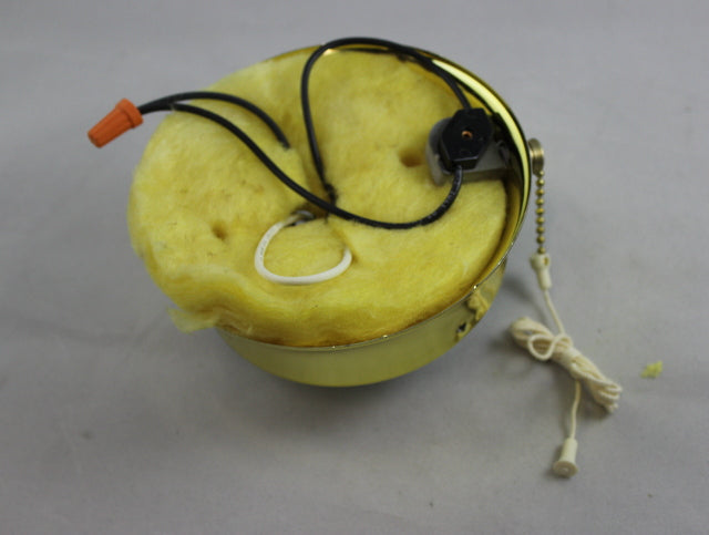 Ceiling Collar - Brass Plated with Snap In Socket and Pull Chain Switch