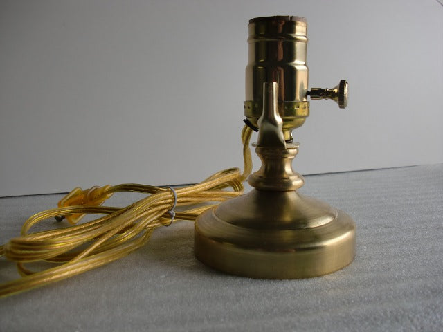 Get creative with a pre-wired brass unit - 5 inch height.