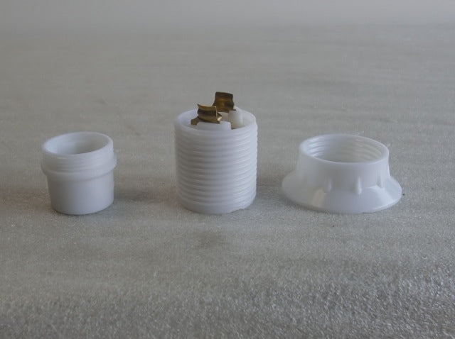 White Special Socket with a Phenolic Ring