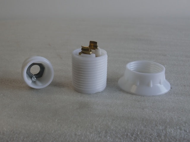 White Special Socket with a Phenolic Ring