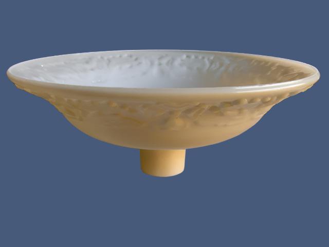 NuGold Torchiere shade with bow designs and a 2-3/4" Fitter