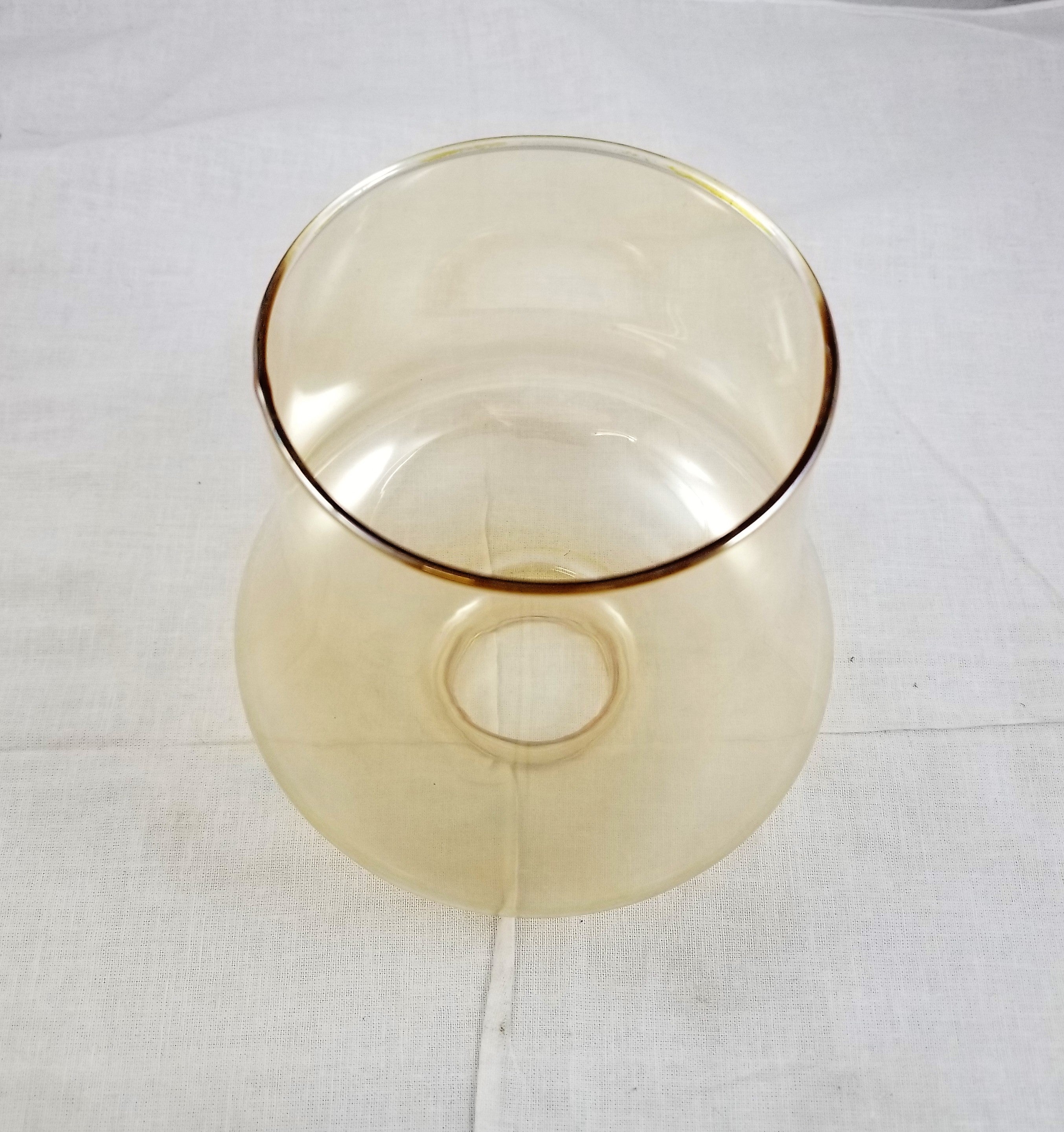 1-5/8" fitter Amber Glass Shade 5" high **OUT OF STOCK**