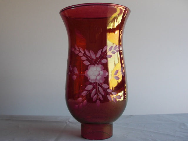 Red Colonial Hurricane Shade 1-5/8"fitter 