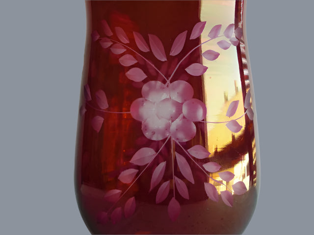 6" Ruby Lustre Colonial Shade