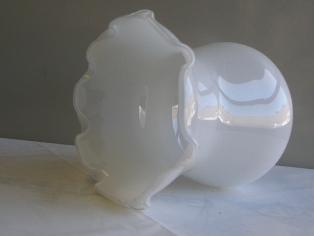 Glass Fixture Shade - 2-1/4" Fitter - 5" High - Opal
