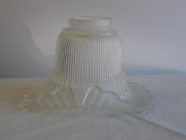Satin Frosted Petal Glass Fixture