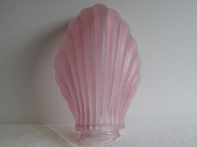 Frosted Satin Pink Glass Shade