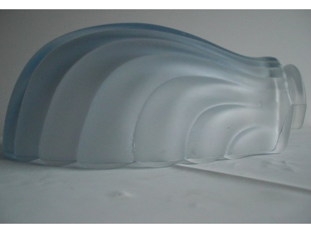 Frosted Satin Blue Glass Fixture Shade
