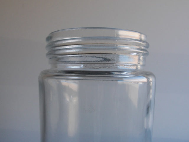 6-1/4" Vapor Proof Glass Cylinder - 3-1/4"male thread