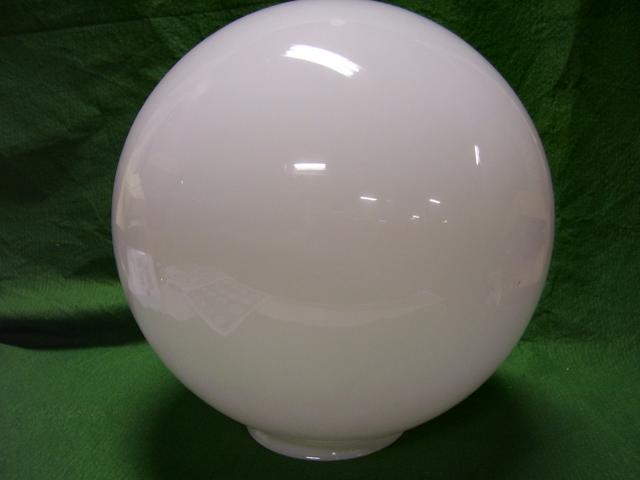 14" Hand Blown Opal Globe with a 6" fitter Domestic
