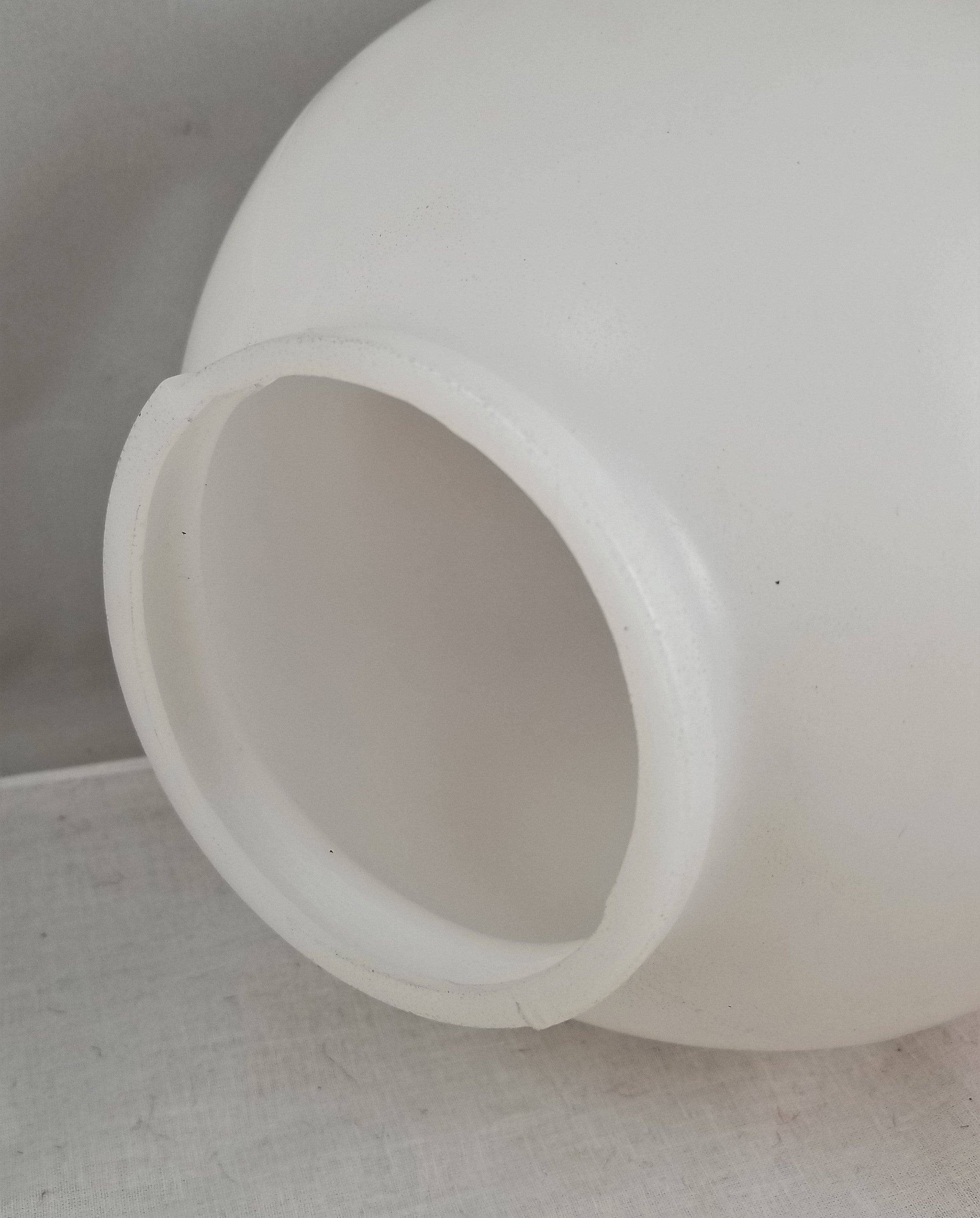 8" Plastic Globe with a 4" fitter (ONLY 6 LEFT)