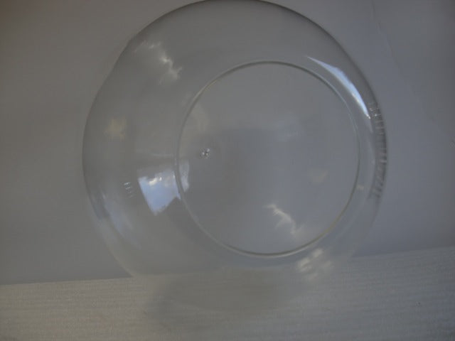 12 inch clear plastic globe for 6 inch fitter