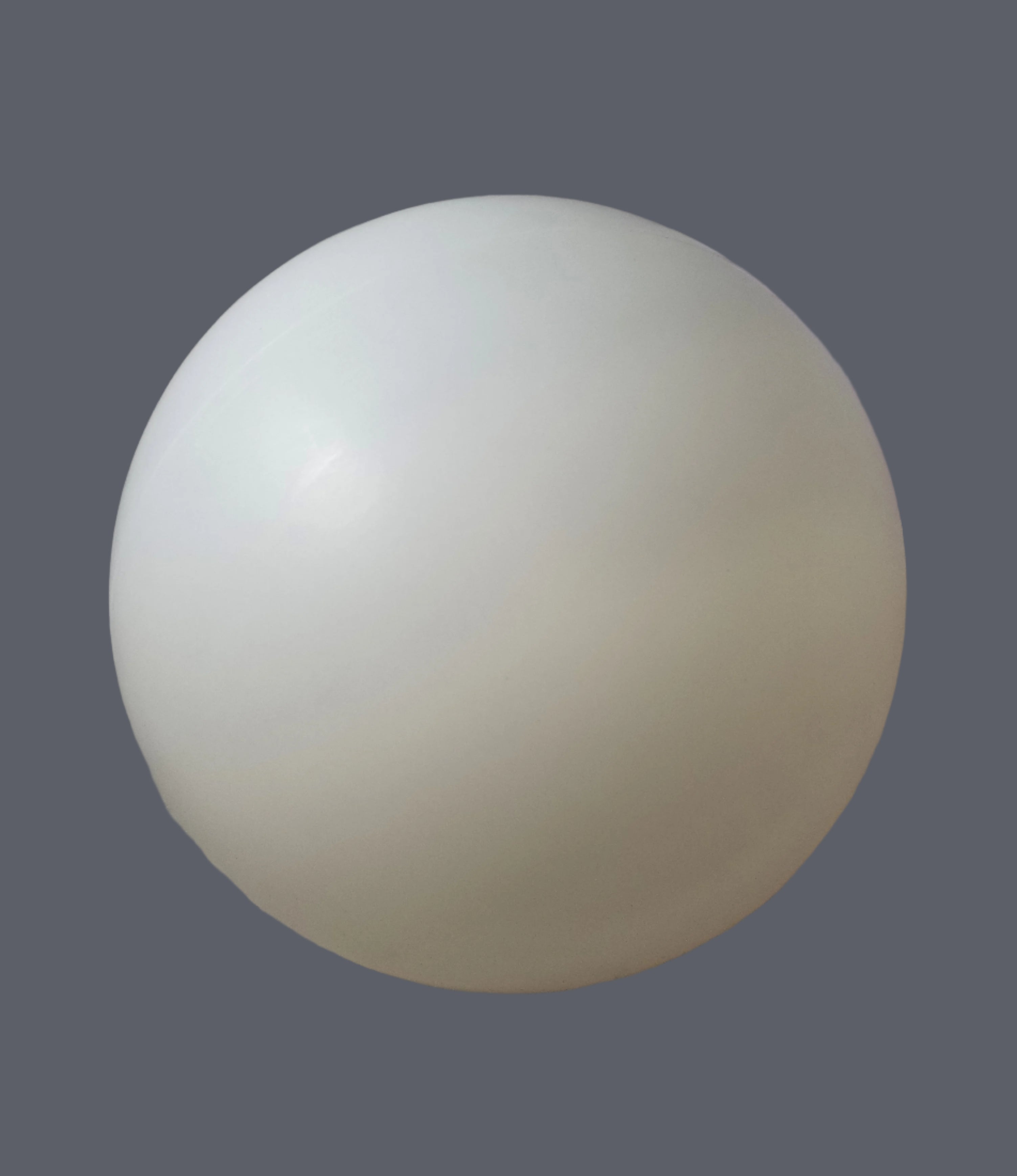 16" Neckless Plastic Globe with a 5-1/4" Hole