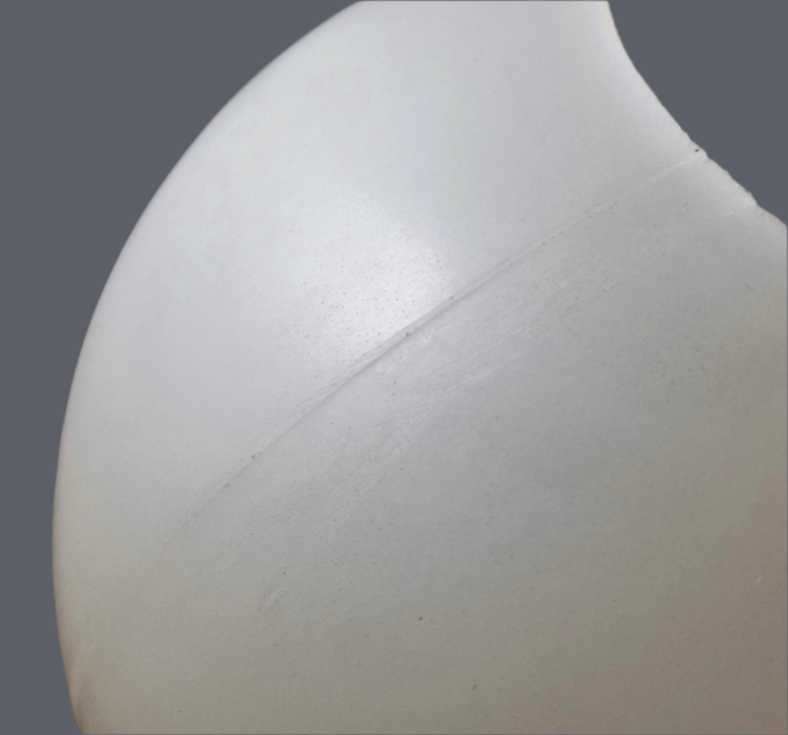 16" Neckless Plastic Globe with a 5-1/4" Hole