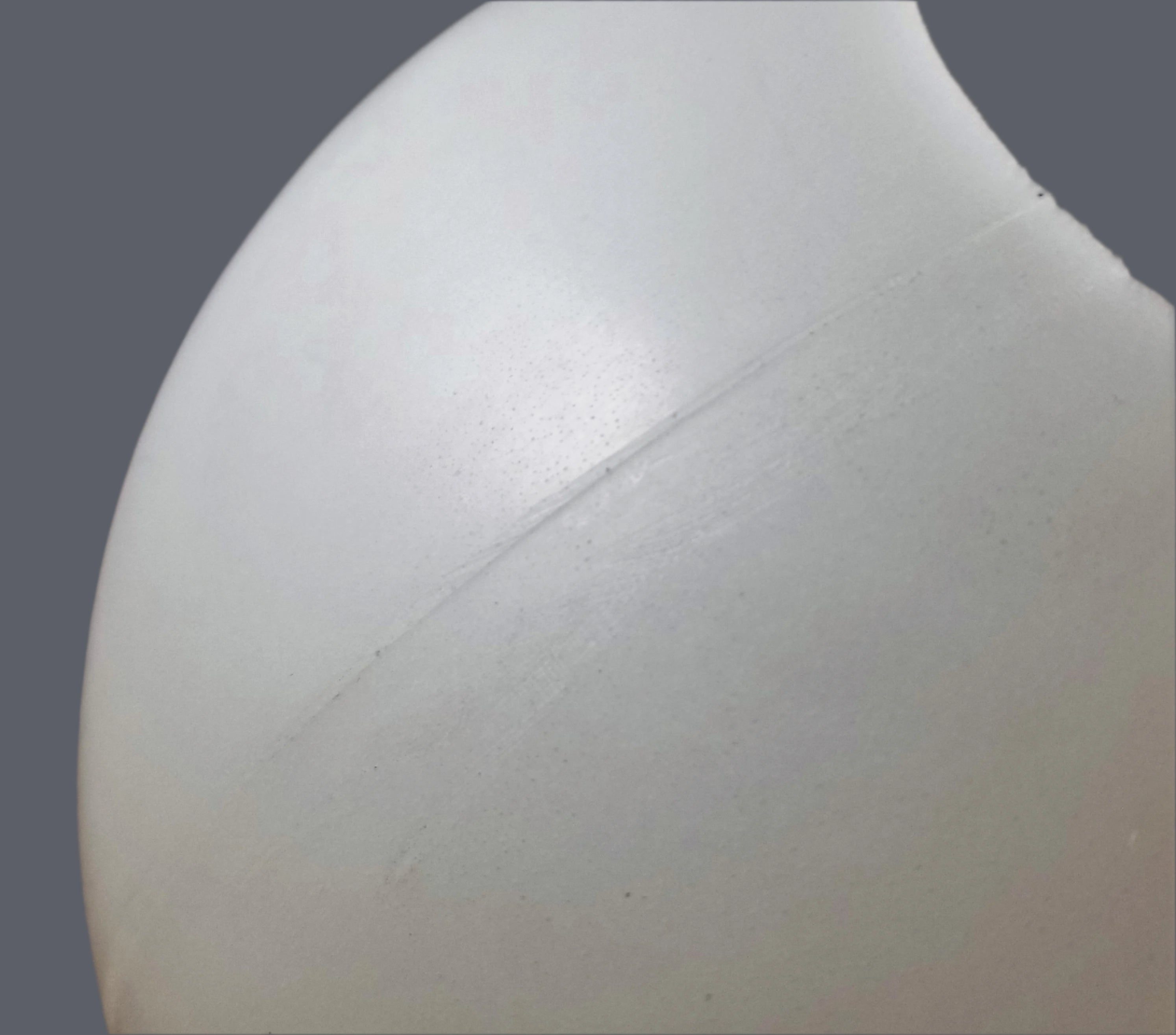 16" Neckless Plastic Globe with a 5-1/4" Hole