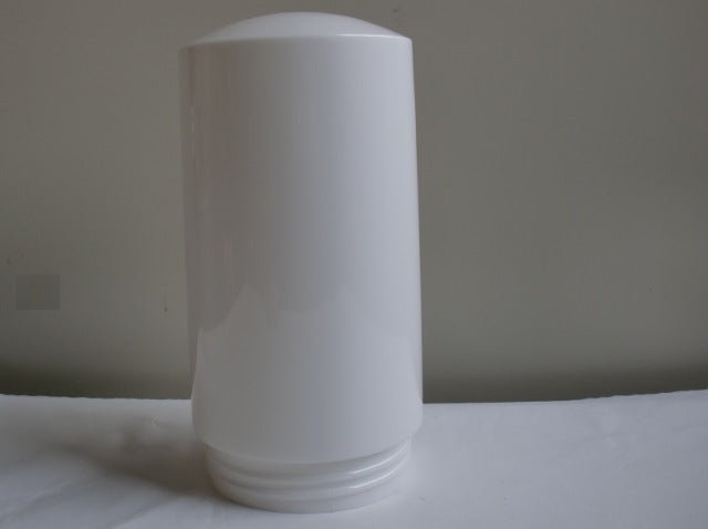 7-1/8" White Plastic Cylinder
