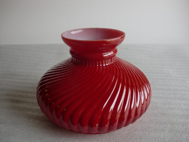 Ruby Red Swirl Student Shade with a 4-5/8" Fitter *ONLY 6 LEFT*