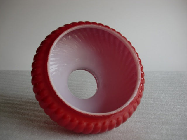 Ruby Red Swirl Student Shade with a 4-5/8" Fitter *ONLY 6 LEFT*