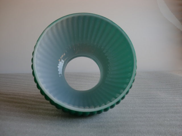 Emerald Green Ribbed Student Shade with a 6" Fitter