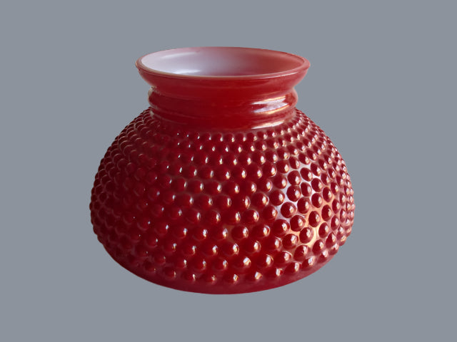 Red Hobnail Student Shade with a 6" Fitter