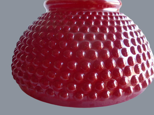 Red Hobnail Student Shade with a 6" Fitter
