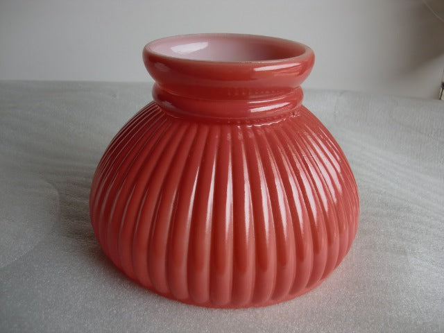 Salmon Pink Lamp Shade with a 6" fitter