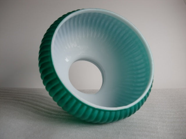 Emerald Green Ribbed Student Shade with a 7" Fitter