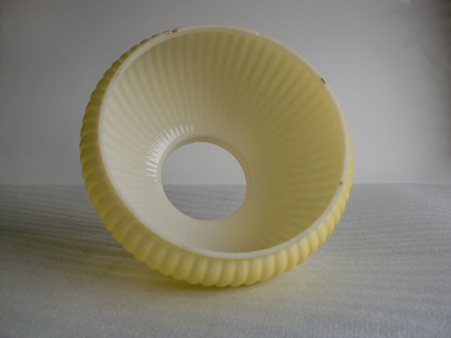 Lemon Yellow Ribbed Student Shade with a 7" Fitter (OUT OF STOCK)