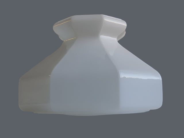 Opal Art Deco Panel Shade with a 7" Fitter