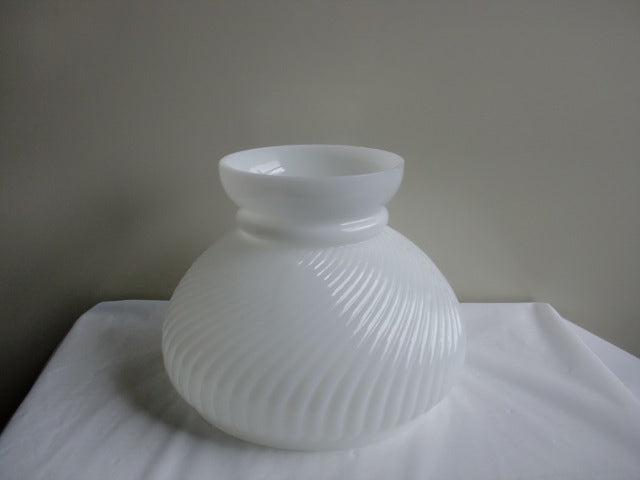 White Swirl Student Shade with a 7" Fitter