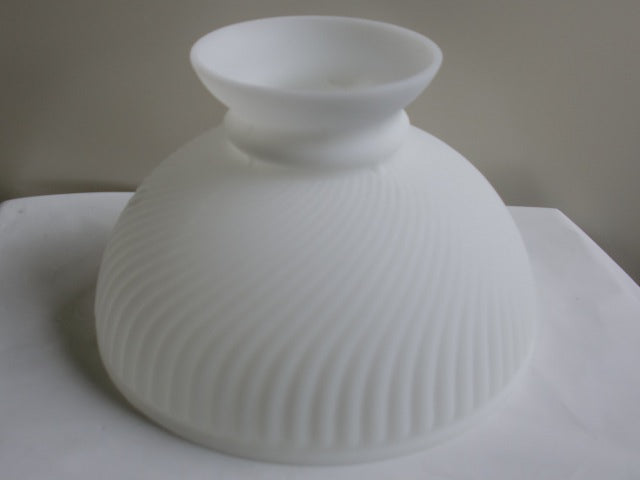White Satin Swirl Student Shade with a 10" Fitter