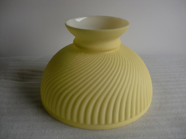 Lemon Yellow Satin Swirl Student Shade with a 10" Fitter