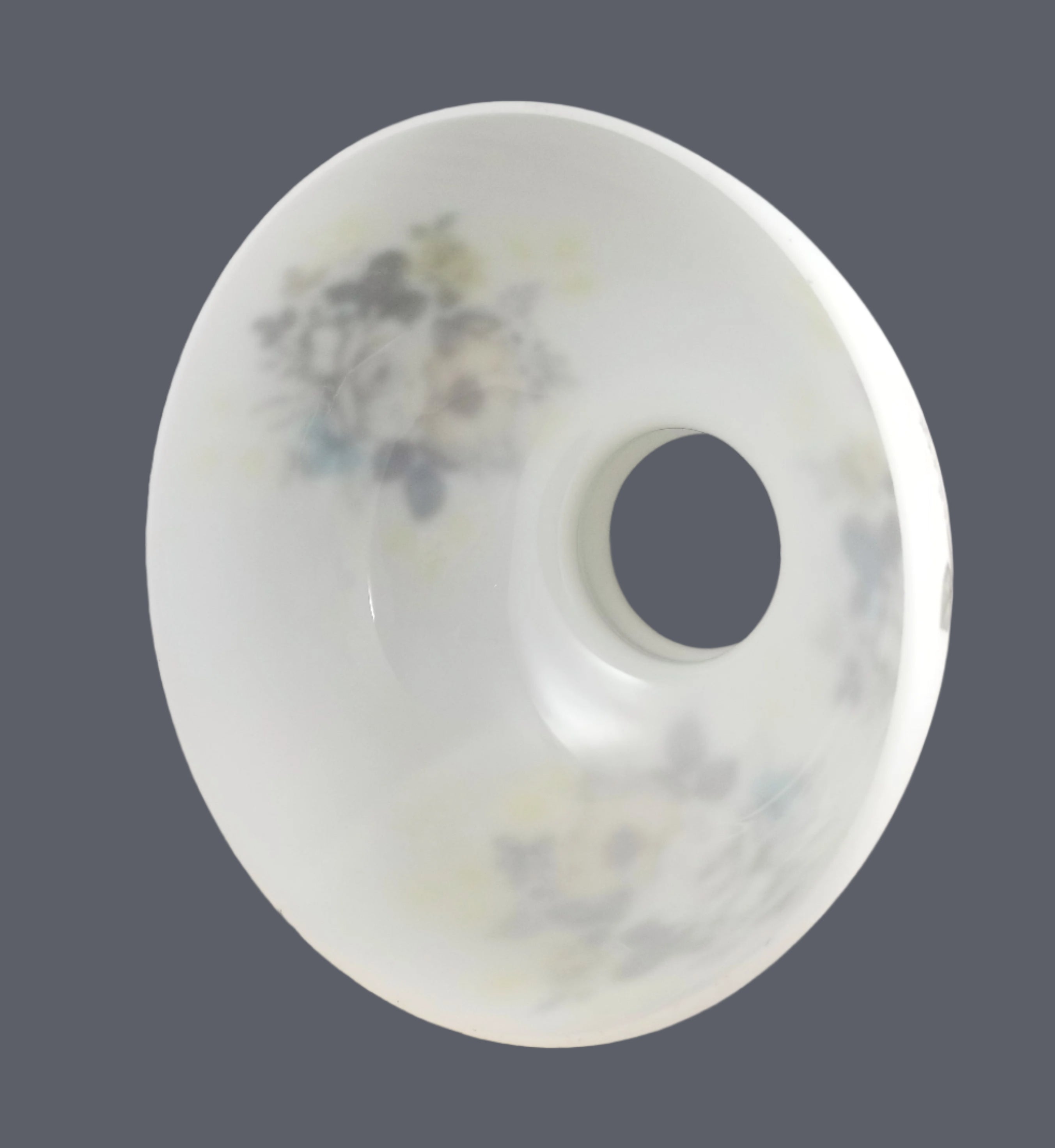 Champagne Dresden Student Shade with Autumn Florals and a Crimp Top