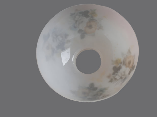 Satin Pink Student Shade with Autumn Florals and a Crimp Top shade