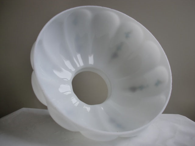 Opal Melon Student Shade with Elegant Florals and Gold Stripe