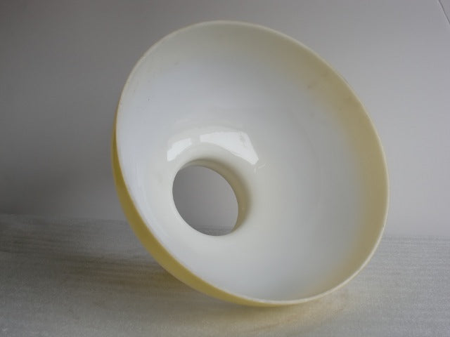 Yellow and White Student Shade with a 10" Fitter