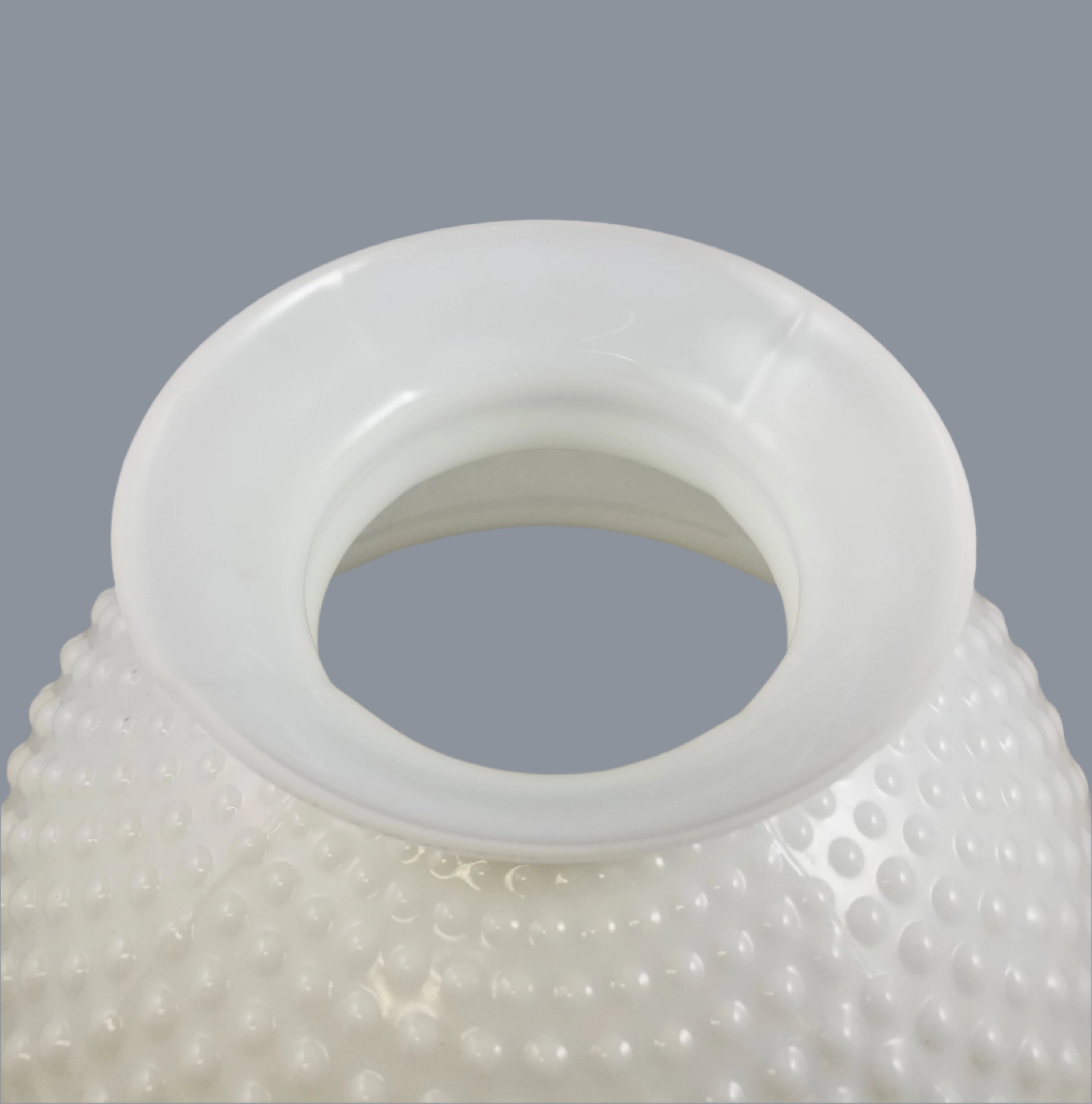 Opal Hobnail Student Shade with a Straight Top and a 10" Fitter
