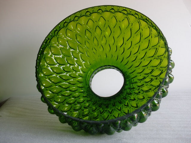 Emerald Green Classic Quilted Student Shade with a Crimp Top and 10" Fitter