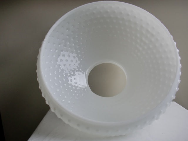 Opal Hobnail Student Shade with a Crimp Top and a 12" Fitter