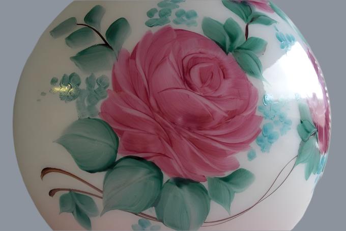10" Decorative Tinted Pink Ball Shade   ***OUT OF STOCK***