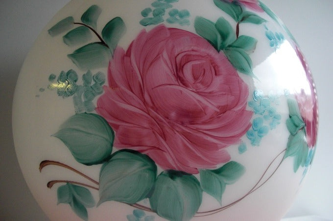 9" Decorative Tinted Pink Ball Shade
