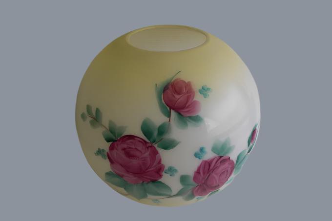 10" Decorative Tinted Yellow Ball Shade