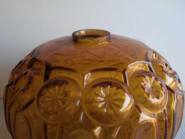 Decorative Amber Glass Fount