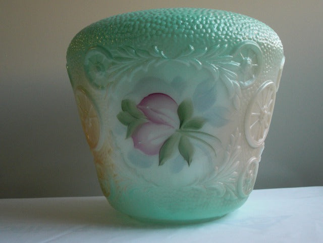 8-1/2" Mint Green Floral Fount
