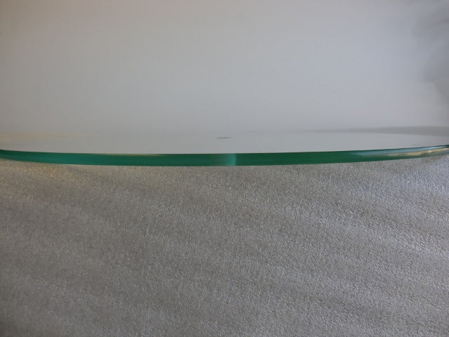 16" Flat Round Glass Tray